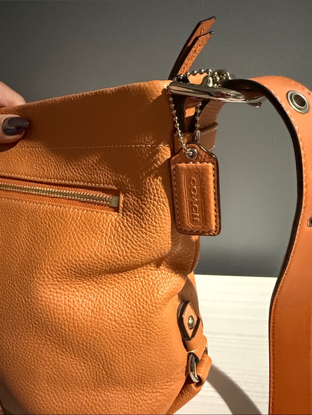 Coach Pebbled Leather Hobo Bag $358 - Picture 2 of 10